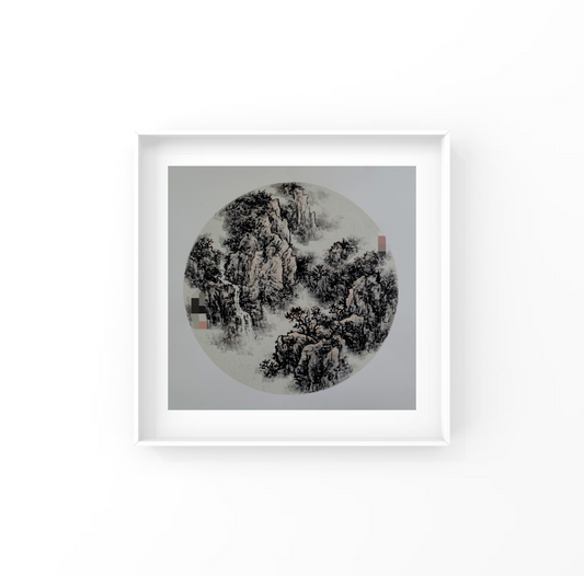 Misty Woods and Layered Peaks: Landscape Series