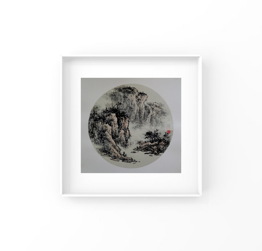 A Hidden Waterfall in the Deep Woods ：Landscape Series
